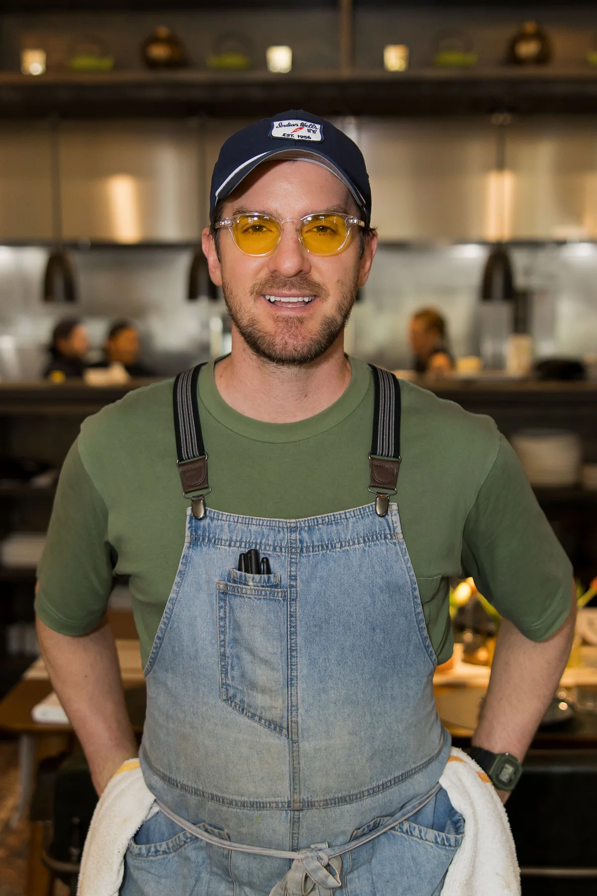 Chef and founder Onur Akan in Alára's kitchen